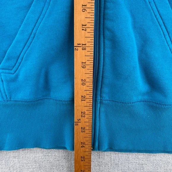 Nike Athletic Dept Full Zip Hoodie Men Large Teal Blue Swoosh Athleisure Fleece - Picture 7 of 11